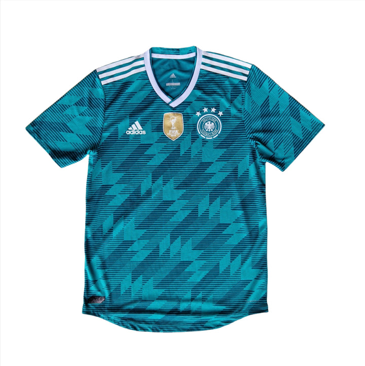Front of 2018 player spec climachill Germany Away Shirt