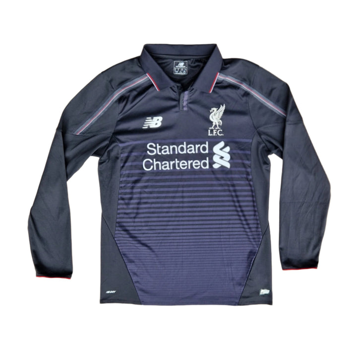 Front of long sleeve 2015/16 Liverpool Away Shirt 