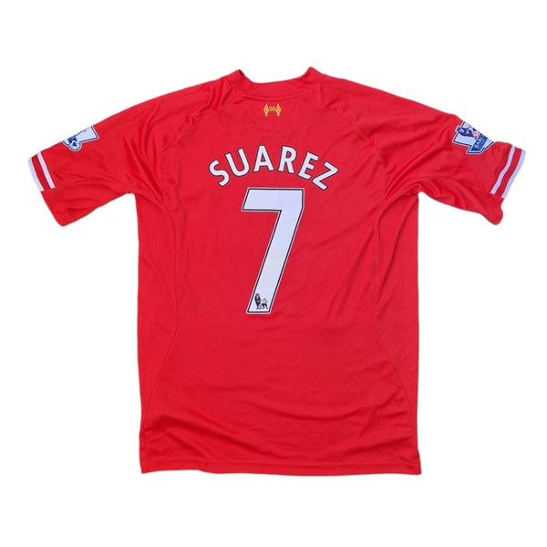 2013/14 Liverpool Home Jersey with Suarez name set