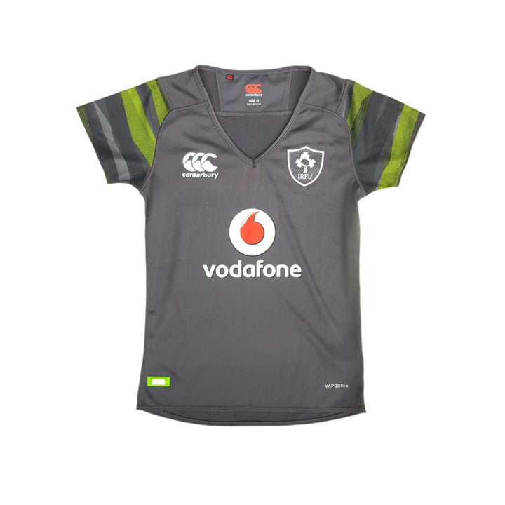 Front of 2017/18 Ireland Rugby Alternate Jersey womens Size 10