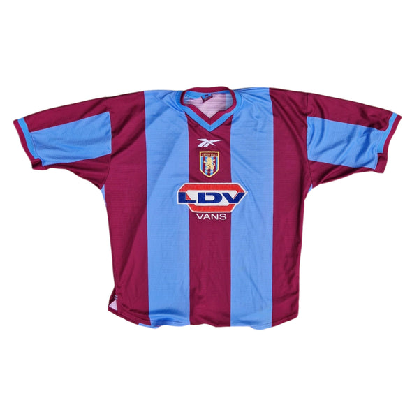 Front of vintage 1999 2000 Aston Villa home football jersey