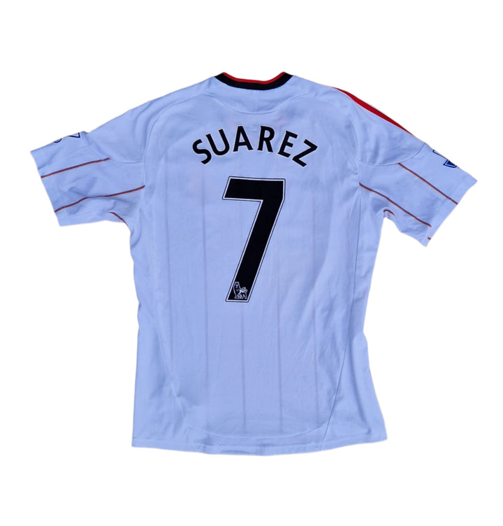  2010/11 Liverpool away jersey with Suarez name set