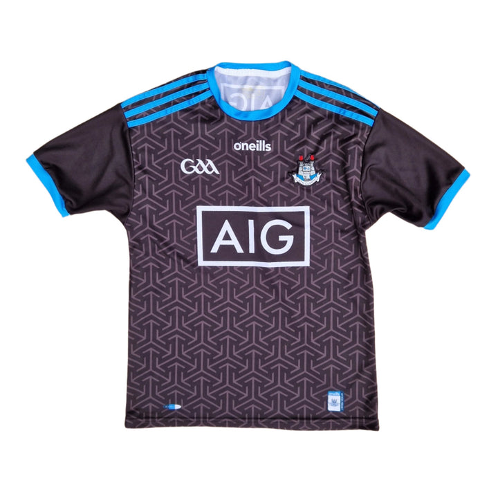 Front of tight fit Dublin GAA training jersey