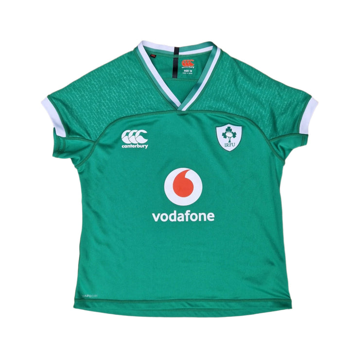 Front of womens 2019 Irish rugby jersey