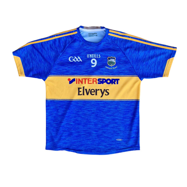 Front of numbered 2018 Tipperary GAA jersey