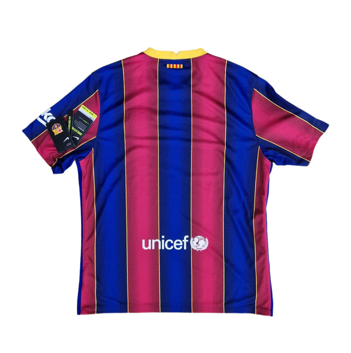 Rear of 2020/21 Barcelona shirt