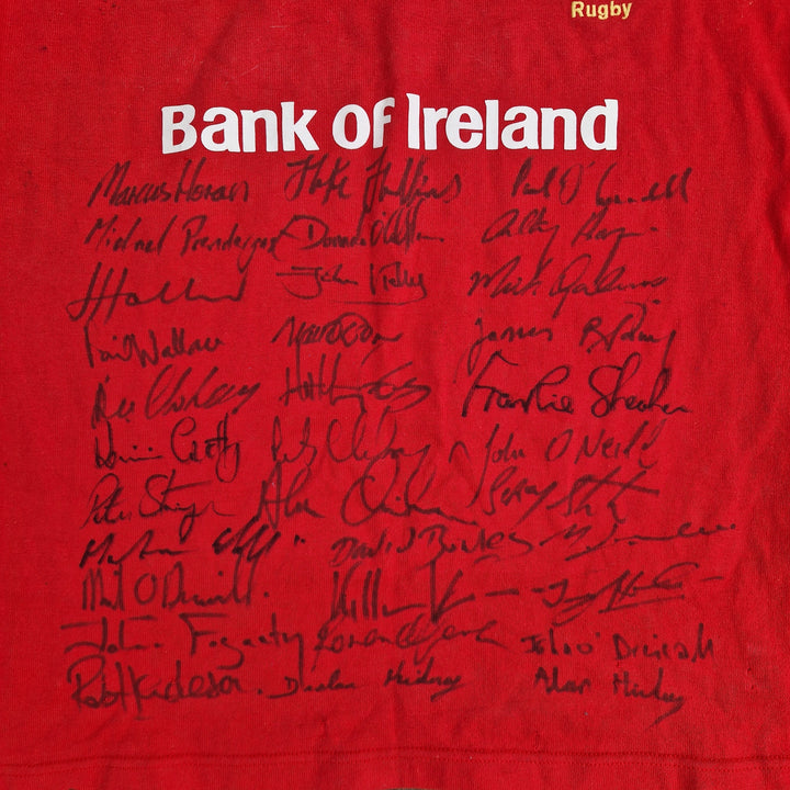 Signatures on signed 1999 Munster rugby jersey