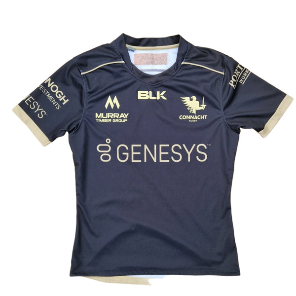 Front of 2020/21 Connacht Rugby black away jersey