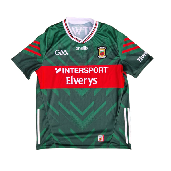 Front of 2025 Mayo Gaelic Football GAA jersey