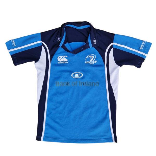 Front of vintage retro Leinster Rugby training jersey
