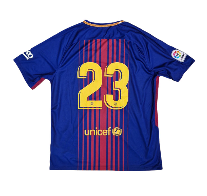 Rear of 2017/18 Barcelona shirt