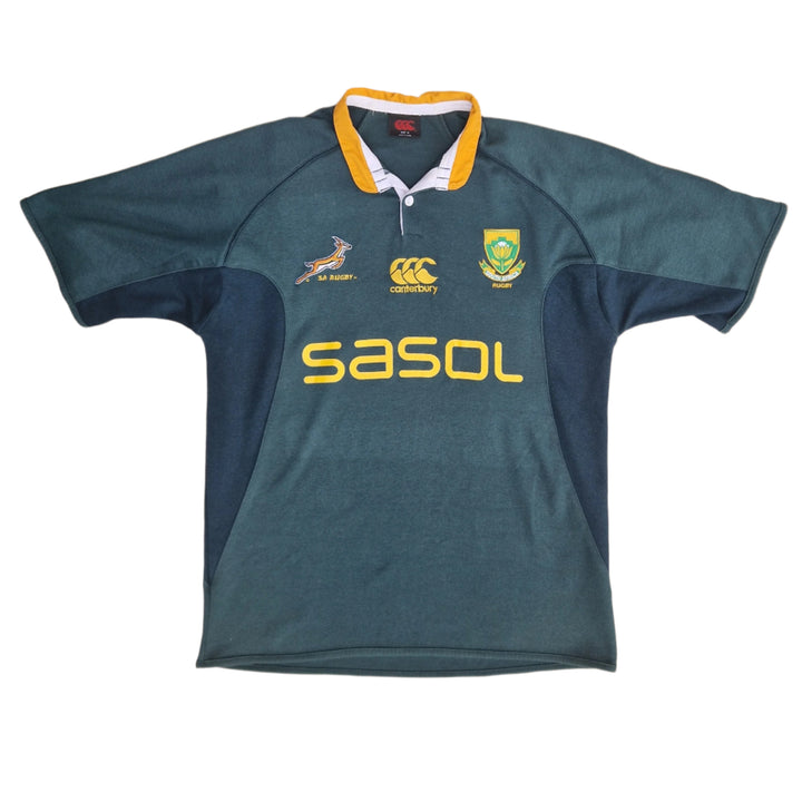 Front of fan version 2009 South Africa rugby jersey