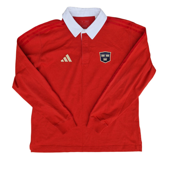 Front of 2025 Munster rugby heritage polo
