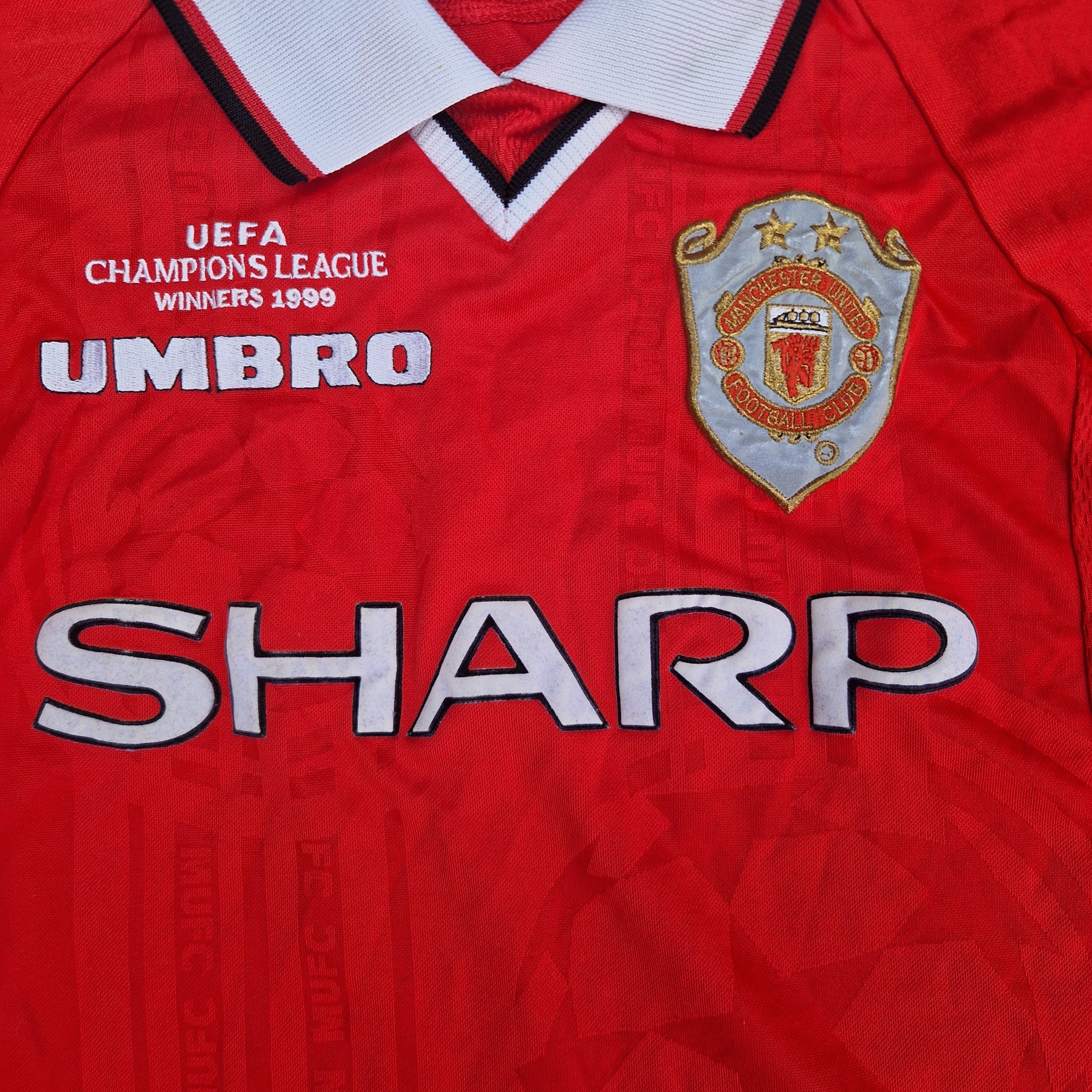 ウェア Manchester United 1999 Champions League 1999 Manchester United Champions League Shirt (Excellent) M