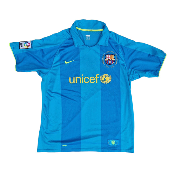 Front of 2007 2008 Barcelona Away Football Shirt