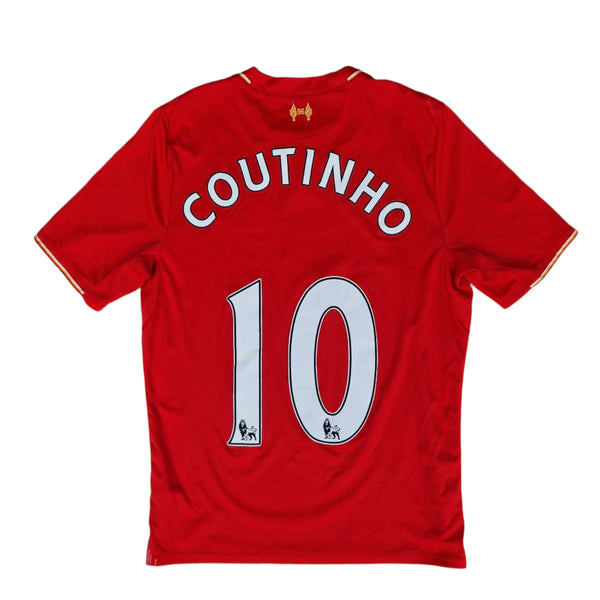 Back of 2015 2016 Liverpool shirt with Coutinho name set