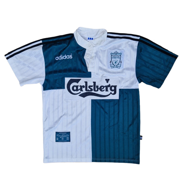 front of 1995/96 Liverpool away shirt 