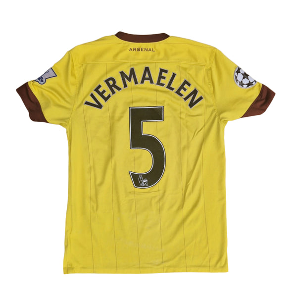 2010 2011 Arsenal Away Shirt with Vermaelen nameset