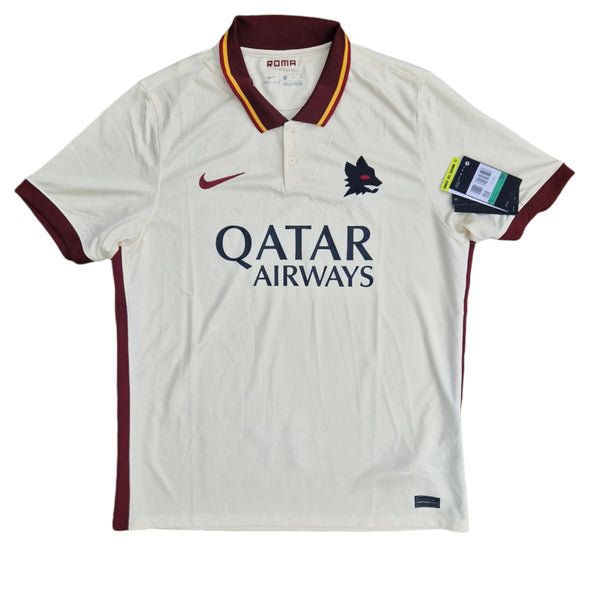 front of 2020/21 Roma Away Jersey
