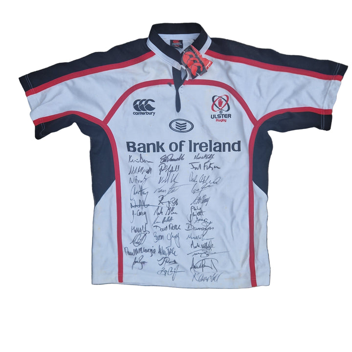 Front of signed 2006 2007 Ulster Rugby jersey