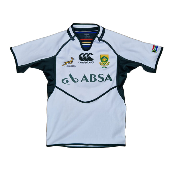 Front of 2012 South Africa away rugby jersey