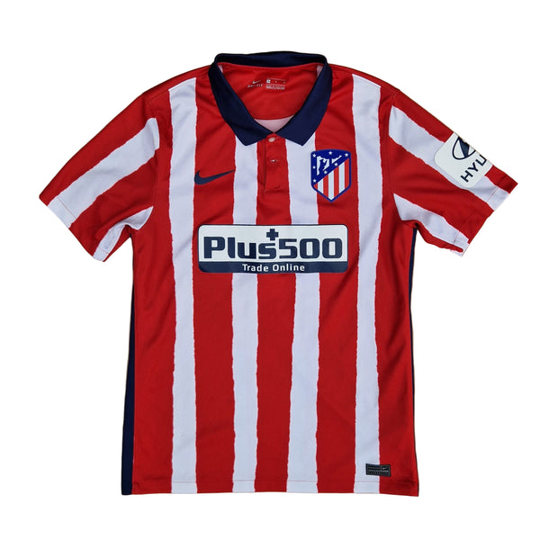 Front of 2020 2021 Atletico Madrid home football shirt