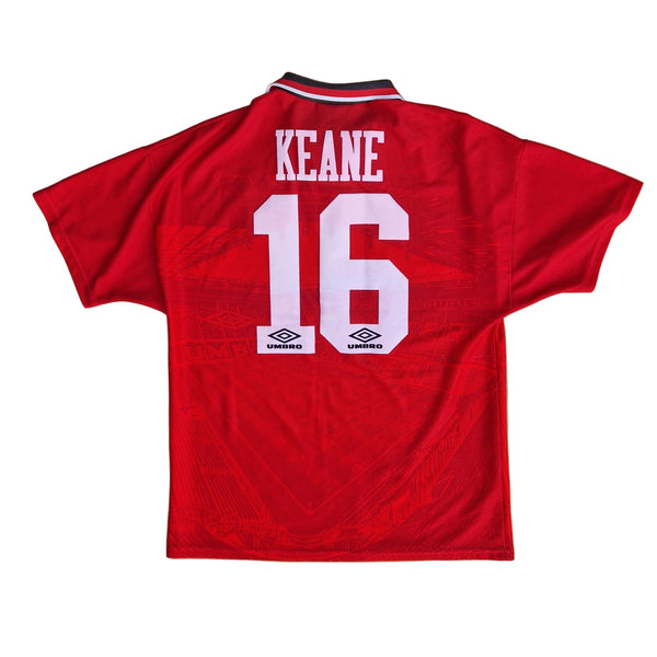 Back of 1995 man utd jersey with Keane name set