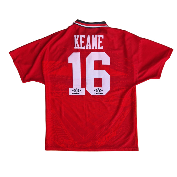 Back of 1995 man utd jersey with Keane name set