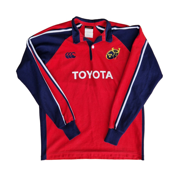Front of 2003 2004 long sleeve Munster rugby jersey