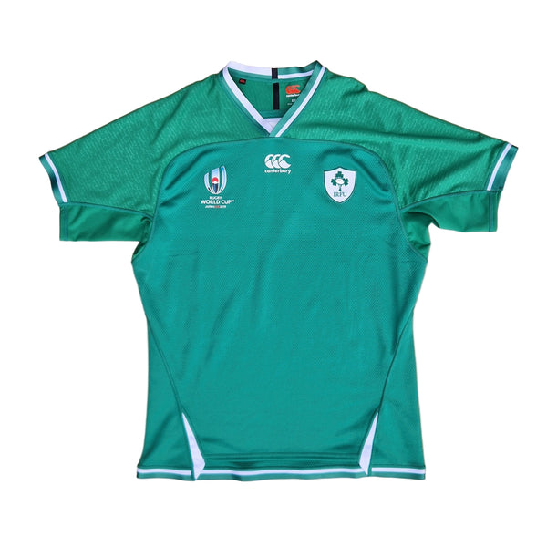 Front of 2019 Tight Fit Ireland Rugby World Cup Jersey