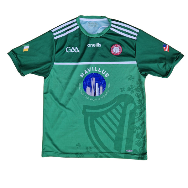 Front of green New York GAA Jersey