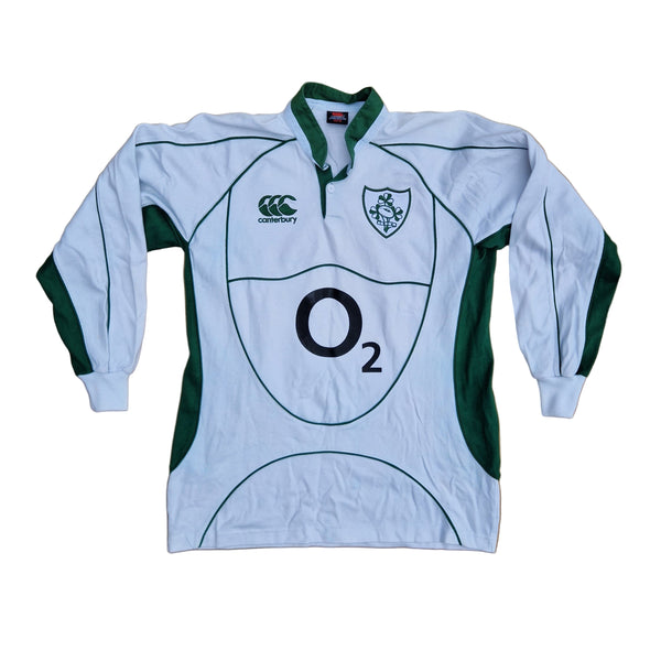 Front of fan version 2007/09 Ireland Rugby Away Jersey