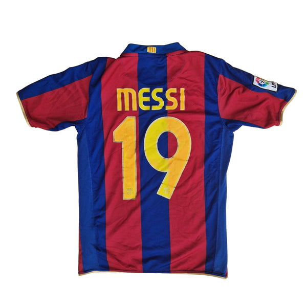 2007 2008 Barcelona jersey with Messi name set
