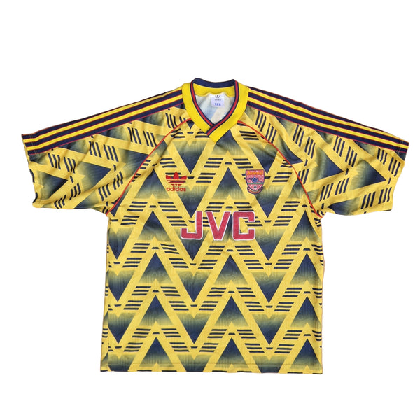 Front of 1991/93 Arsenal Away bruised banana Shirt