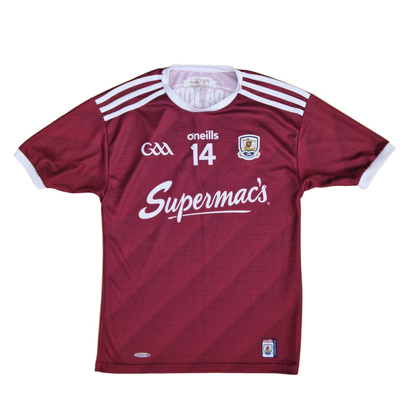Front of Tight Fit 2019 Galway Hurling Jersey