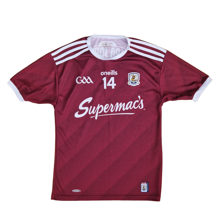 Front of Tight Fit 2019 Galway Hurling Jersey