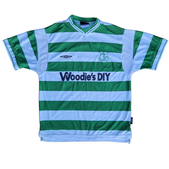 Front of 2001 2003 Shamrock Rovers Jersey 