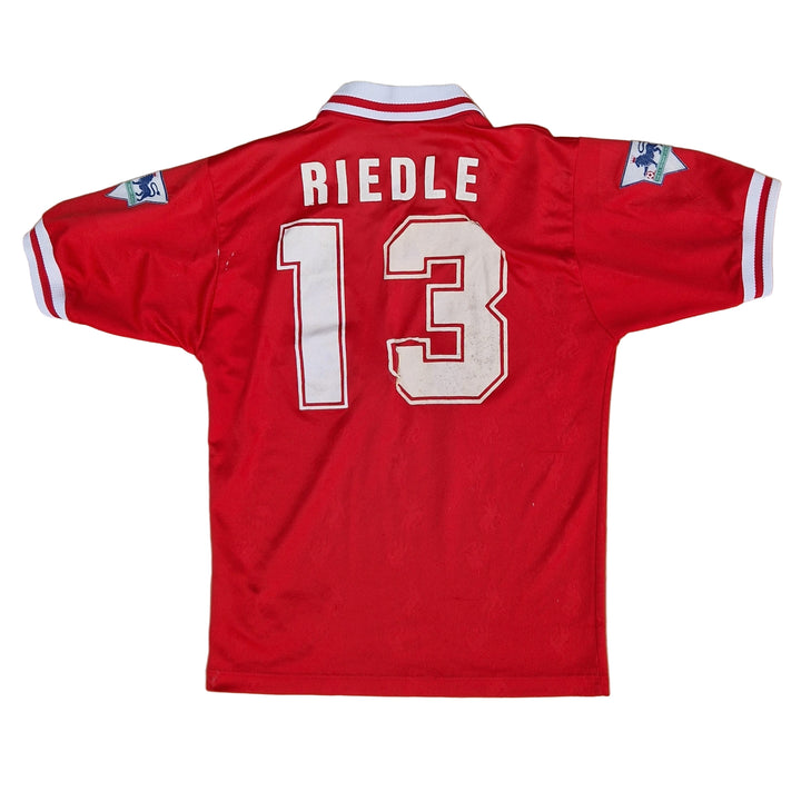 Front of 1997 Liverpool Home Shirt Riedle name set
