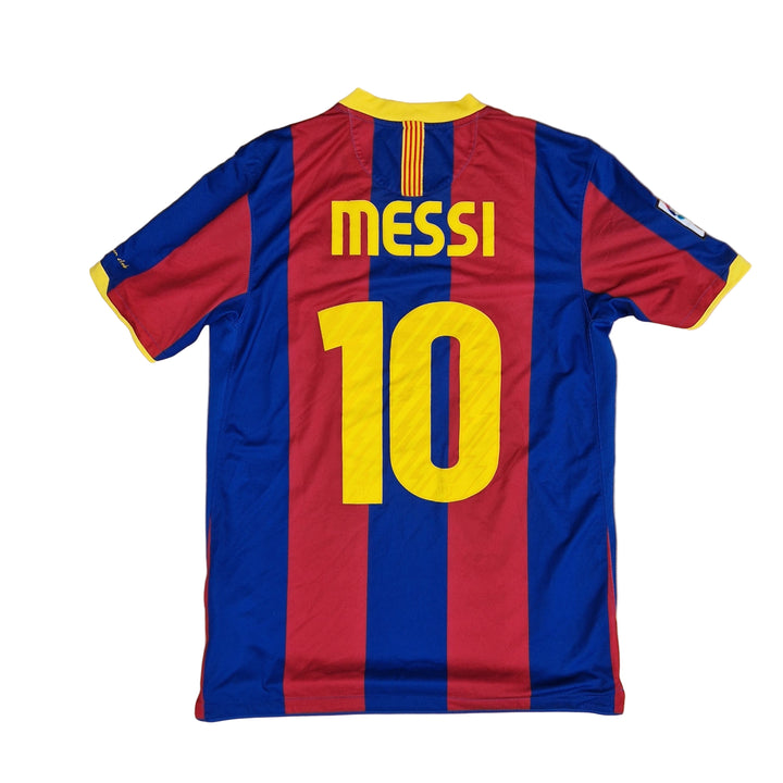 Back of 2010/11 Barcelona Shirt with Messi name set