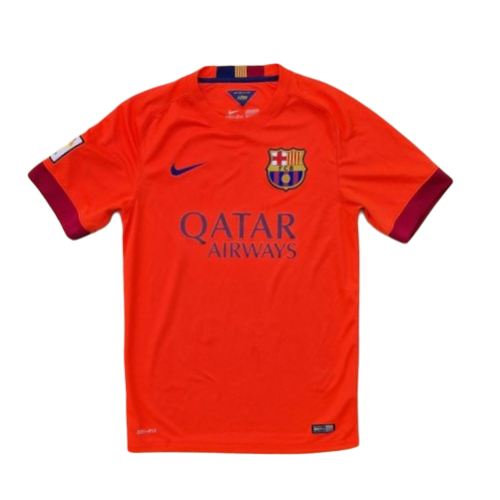 Front of 2014/15 Barcelona away shirt