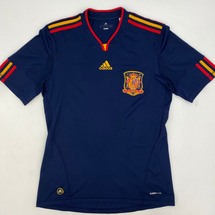 Front of vintage Spain 2010 2011 away football shirt