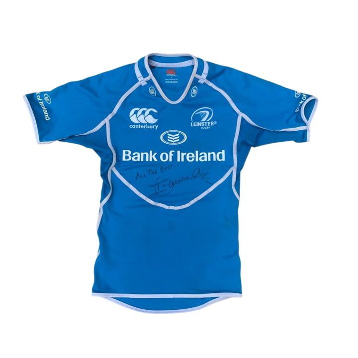 Front of Isa Nacewa signed Leinster Rugby Jersey