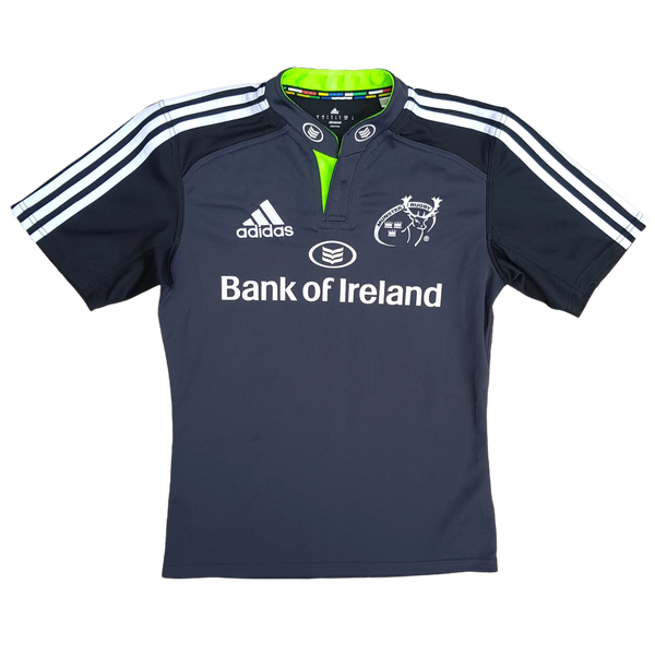 front of Munster rugby training away black jersey
