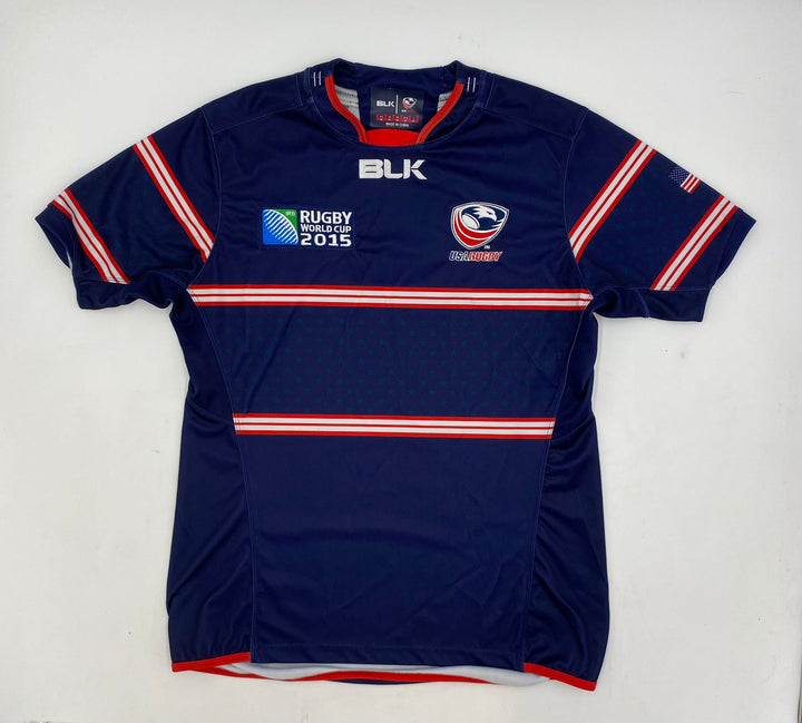 front of vintage 2015 USA Rugby World Cup Jersey