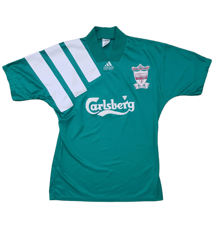 1992 Liverpool away football shirt. Vintage Liverpool shirt