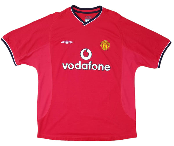Front of 2000/01 Manchester United Home shirt. Classic Football Shirt