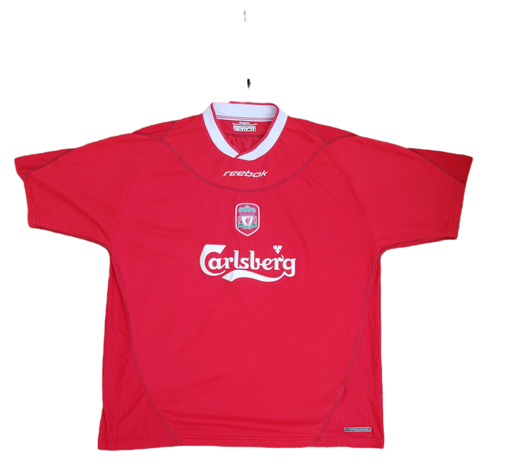 front of 2003 2004 Liverpool Home shirt. Classic Football Shirt
