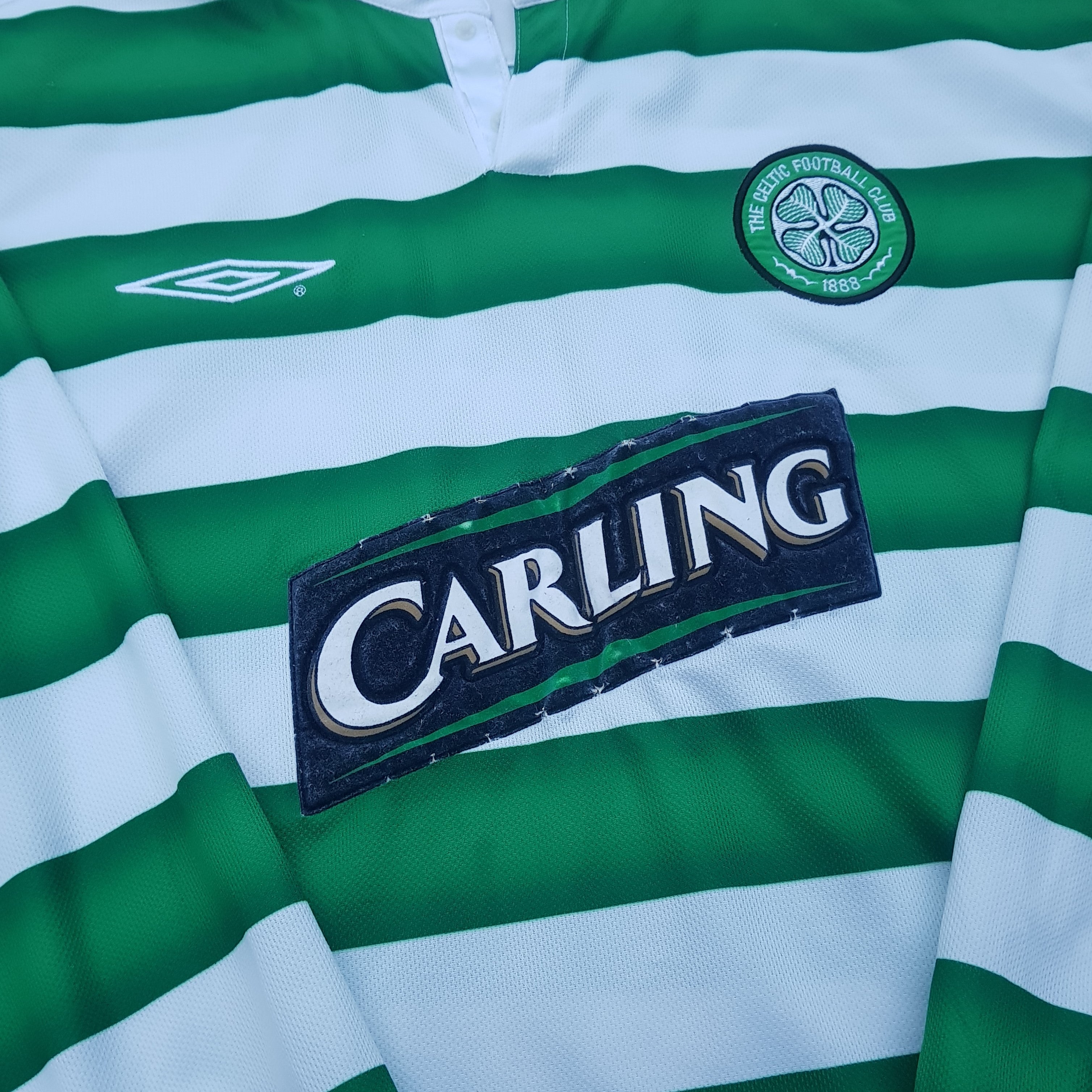 Celtic Home Shirt 2003/04 Original Large Long Sleeved Rare And