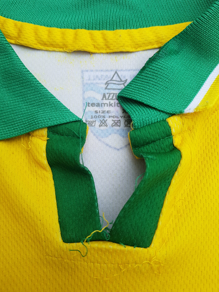 Collar of vintage 2003 Donegal Jersey 