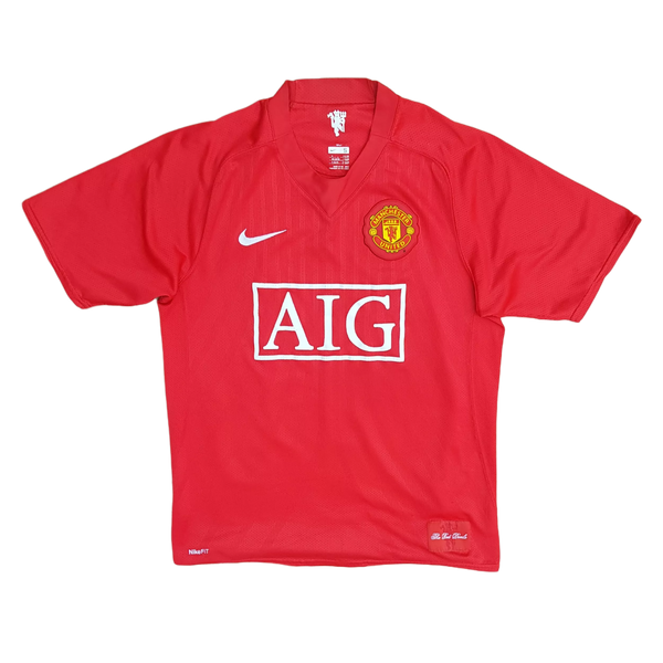 Front of 2007 2009 Manchester United Shirt. Classic Man Utd Football Shirt
